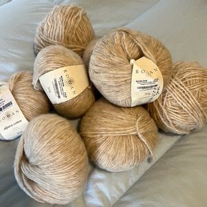 8 balls of Rowan alpaca cotton yarn